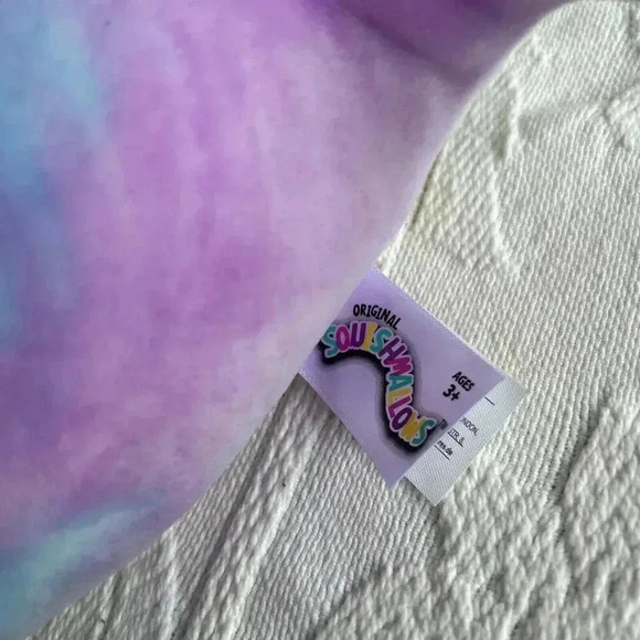 Squishmallows Hallie The Narwhal Galaxy Tie Dye 8” Kellytoy Purple Blue - Picture 6 of 9